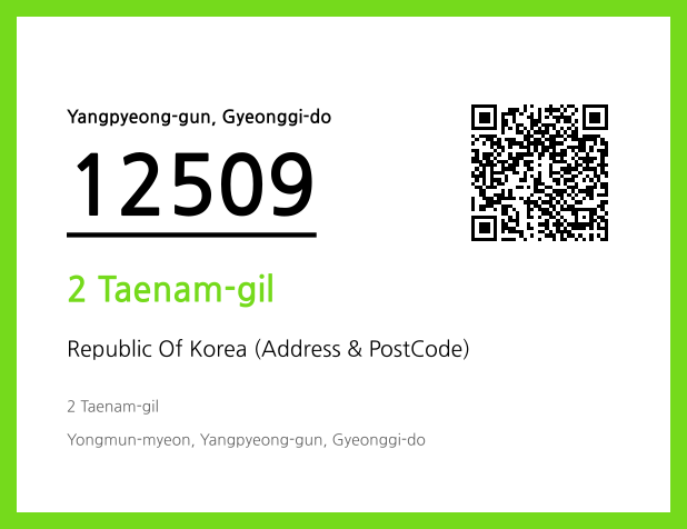 Address and Postal Code QR Code Image (CC BY 4.0)