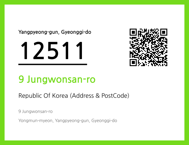 Address and Postal Code QR Code Image (CC BY 4.0)