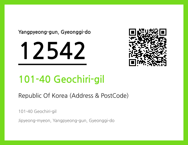 Address and Postal Code QR Code Image (CC BY 4.0)