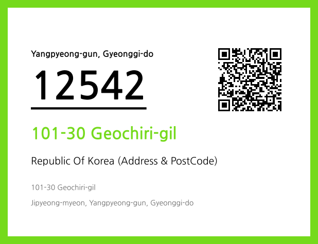 Address and Postal Code QR Code Image (CC BY 4.0)