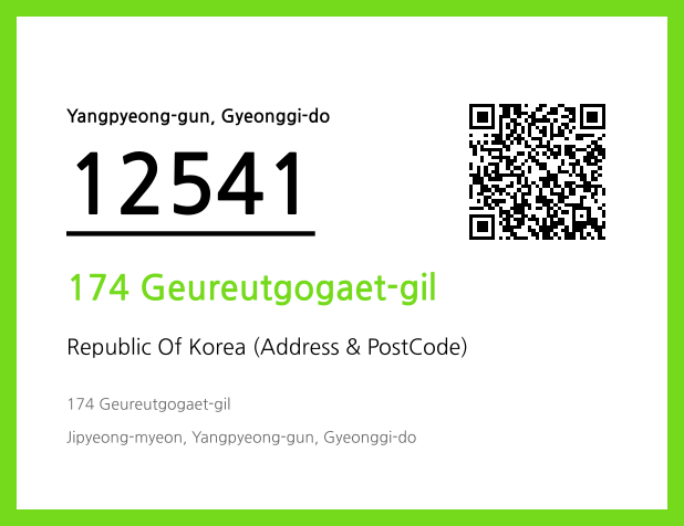 Address and Postal Code QR Code Image (CC BY 4.0)