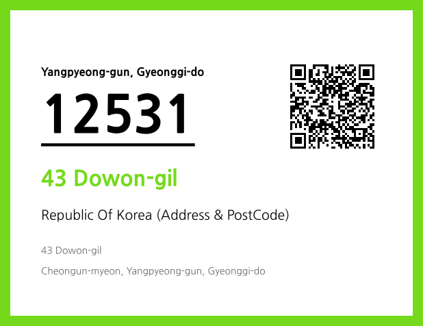 Address and Postal Code QR Code Image (CC BY 4.0)
