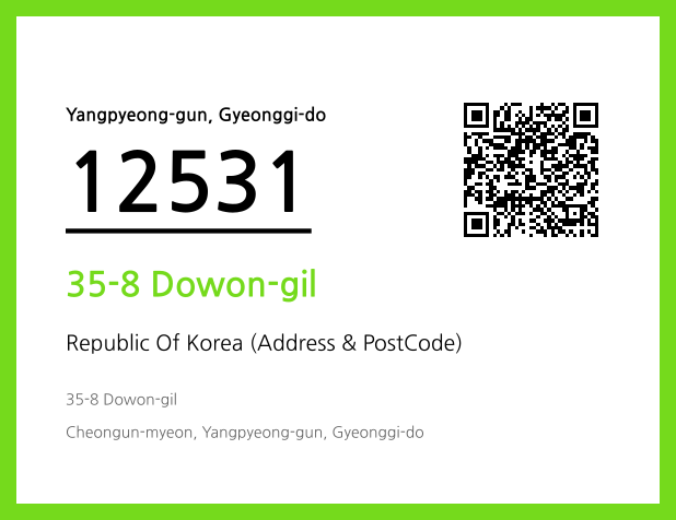 Address and Postal Code QR Code Image (CC BY 4.0)