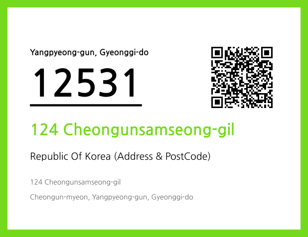 Address and Postal Code QR Code Image (CC BY 4.0)
