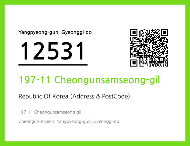 CC BY 4.0 Address and Postal Code QR Code Image (CC BY 4.0)