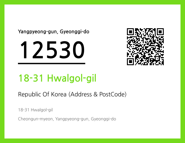 Address and Postal Code QR Code Image (CC BY 4.0)