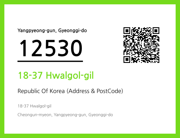 Address and Postal Code QR Code Image (CC BY 4.0)