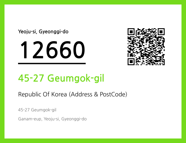 Address and Postal Code QR Code Image (CC BY 4.0)
