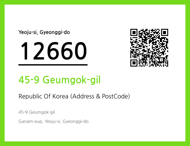 Address and Postal Code QR Code Image (CC BY 4.0)