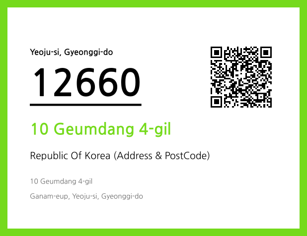 CC BY 4.0 Address and Postal Code QR Code Image (CC BY 4.0)
