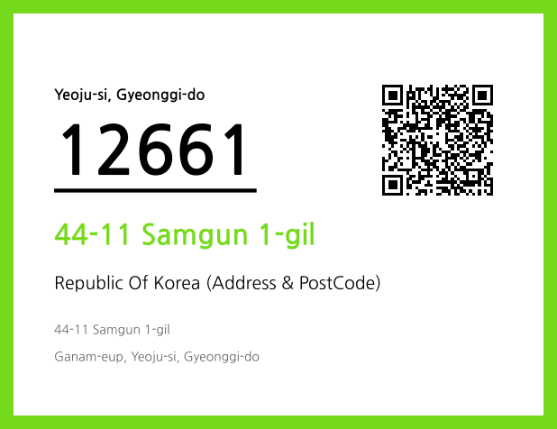 Address and Postal Code QR Code Image (CC BY 4.0)