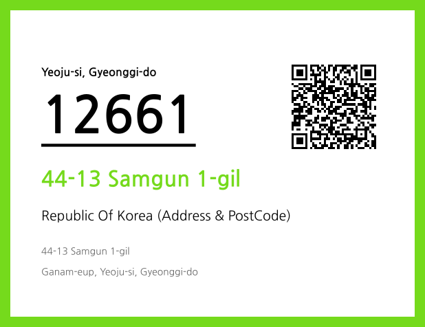 Address and Postal Code QR Code Image (CC BY 4.0)