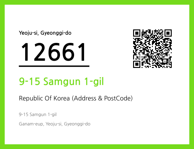 Address and Postal Code QR Code Image (CC BY 4.0)