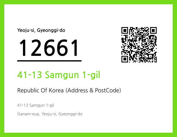 Address and Postal Code QR Code Image (CC BY 4.0)