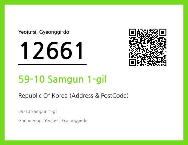 Address and Postal Code QR Code Image (CC BY 4.0)