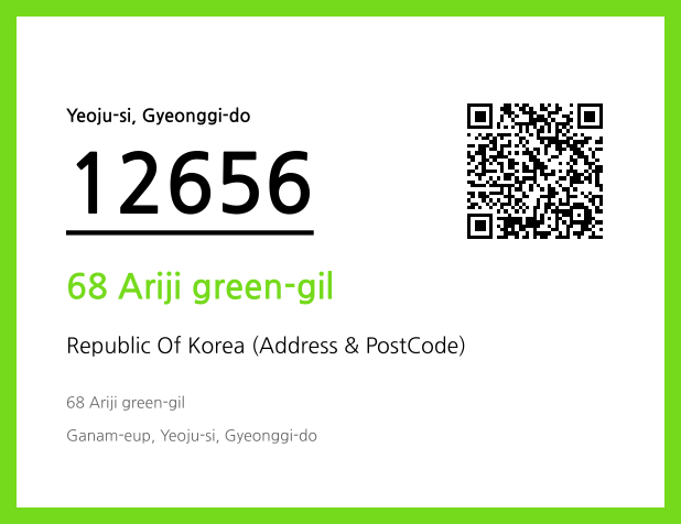 Address and Postal Code QR Code Image (CC BY 4.0)