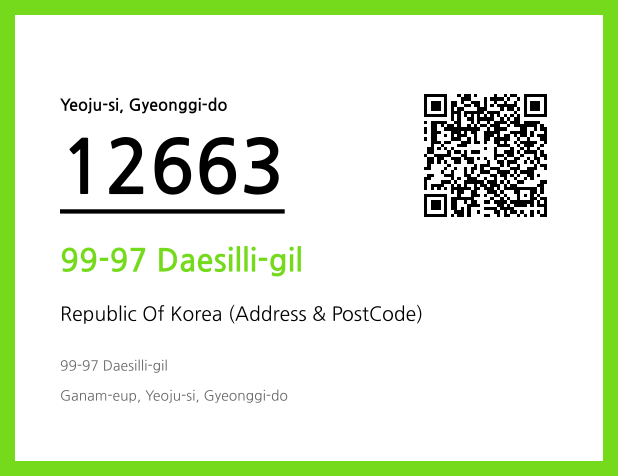 Address and Postal Code QR Code Image (CC BY 4.0)