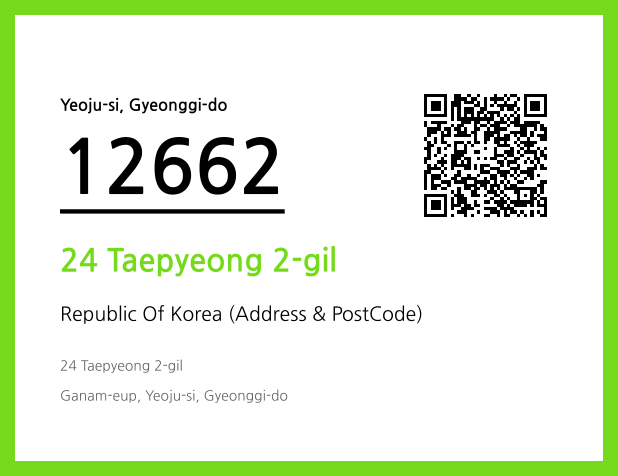 Address and Postal Code QR Code Image (CC BY 4.0)