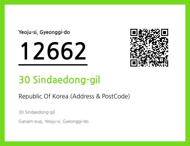Address and Postal Code QR Code Image (CC BY 4.0)