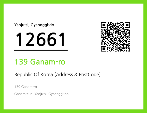 Address and Postal Code QR Code Image (CC BY 4.0)