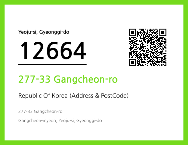 Address and Postal Code QR Code Image (CC BY 4.0)