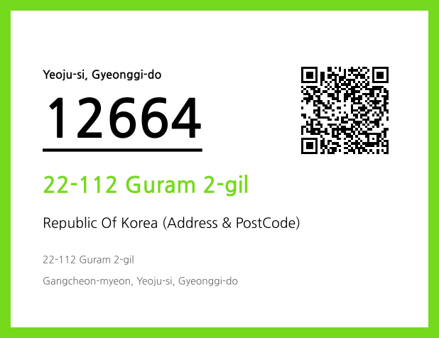 CC BY 4.0 Address and Postal Code QR Code Image (CC BY 4.0)