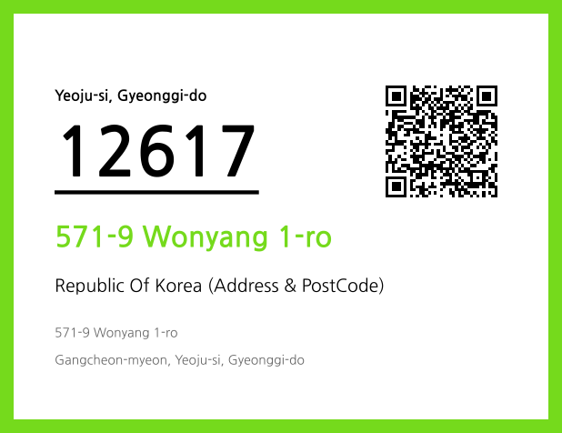 Address and Postal Code QR Code Image (CC BY 4.0)