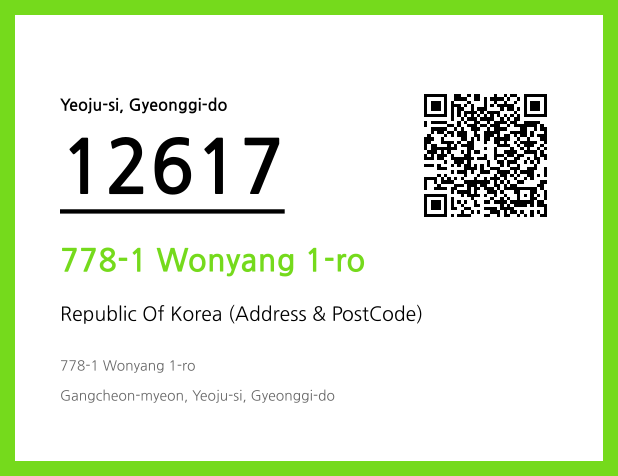 Address and Postal Code QR Code Image (CC BY 4.0)
