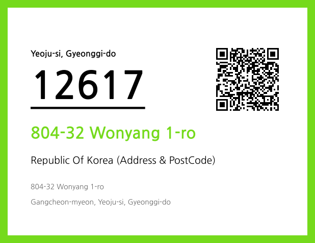 Address and Postal Code QR Code Image (CC BY 4.0)