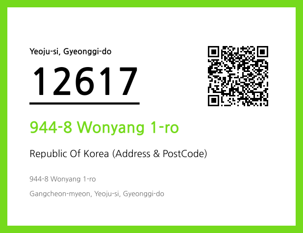 Address and Postal Code QR Code Image (CC BY 4.0)