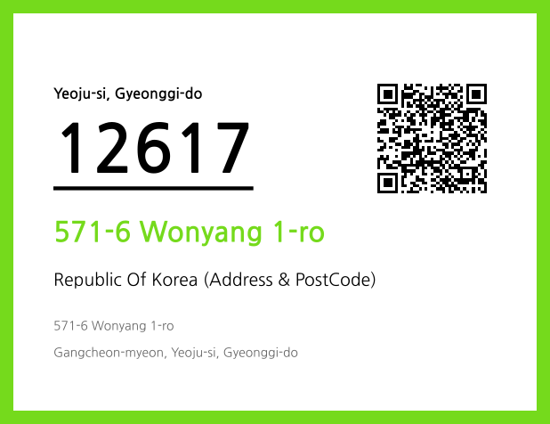 Address and Postal Code QR Code Image (CC BY 4.0)