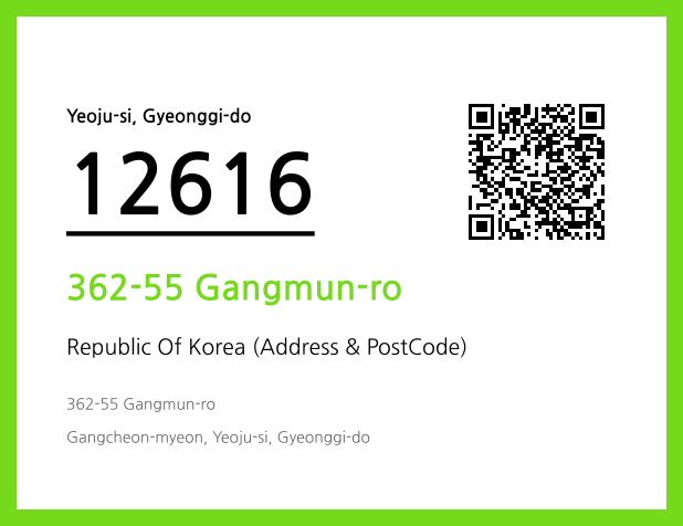 CC BY 4.0 Address and Postal Code QR Code Image (CC BY 4.0)