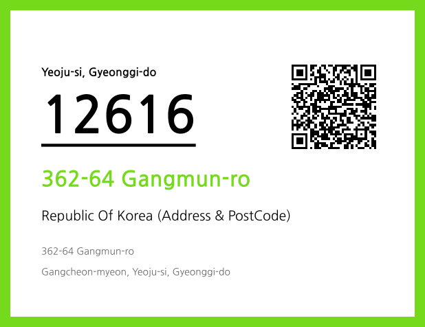 CC BY 4.0 Address and Postal Code QR Code Image (CC BY 4.0)