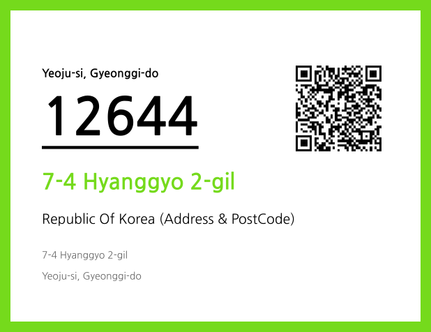 Address and Postal Code QR Code Image (CC BY 4.0)