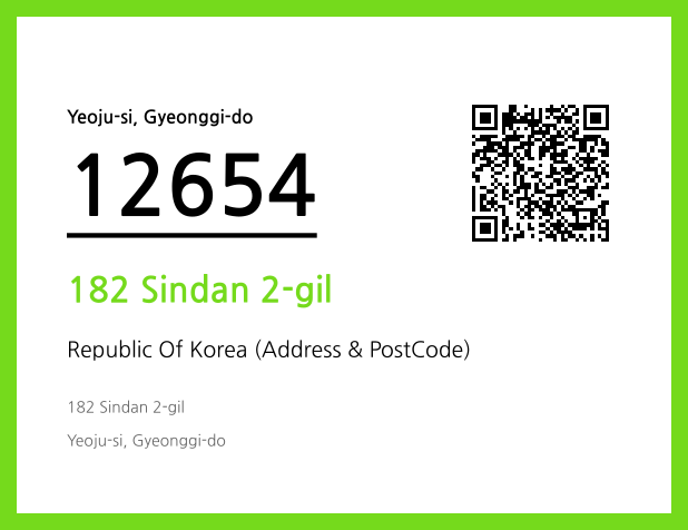 Address and Postal Code QR Code Image (CC BY 4.0)