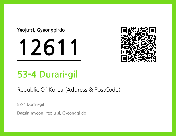 Address and Postal Code QR Code Image (CC BY 4.0)