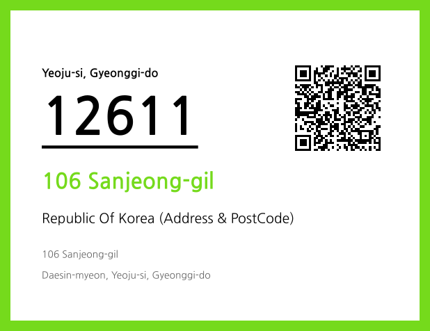 Address and Postal Code QR Code Image (CC BY 4.0)