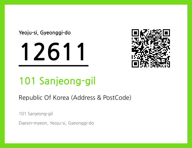 Address and Postal Code QR Code Image (CC BY 4.0)