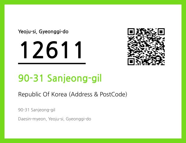 Address and Postal Code QR Code Image (CC BY 4.0)