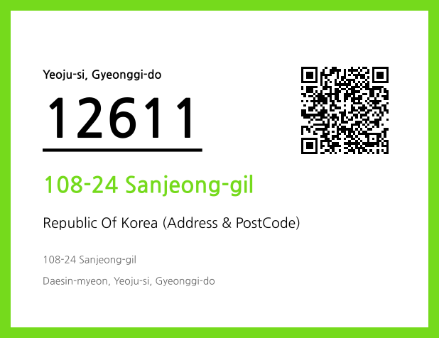 Address and Postal Code QR Code Image (CC BY 4.0)
