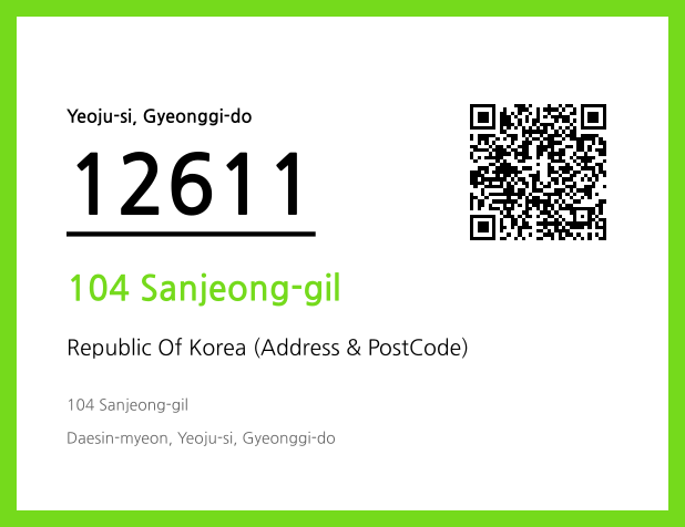 Address and Postal Code QR Code Image (CC BY 4.0)