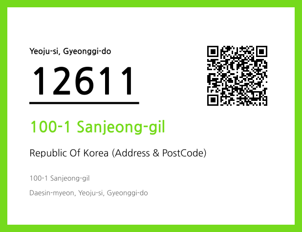Address and Postal Code QR Code Image (CC BY 4.0)