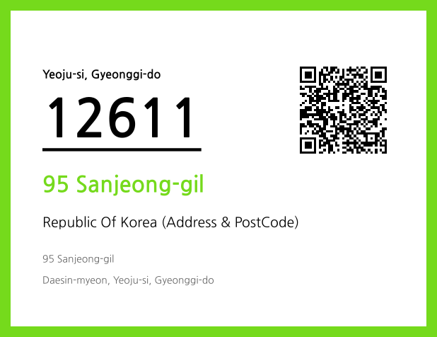 CC BY 4.0 Address and Postal Code QR Code Image (CC BY 4.0)