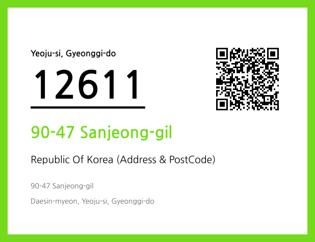 Address and Postal Code QR Code Image (CC BY 4.0)