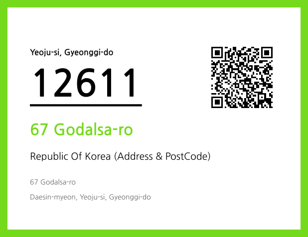 CC BY 4.0 Address and Postal Code QR Code Image (CC BY 4.0)