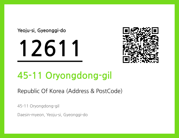 Address and Postal Code QR Code Image (CC BY 4.0)