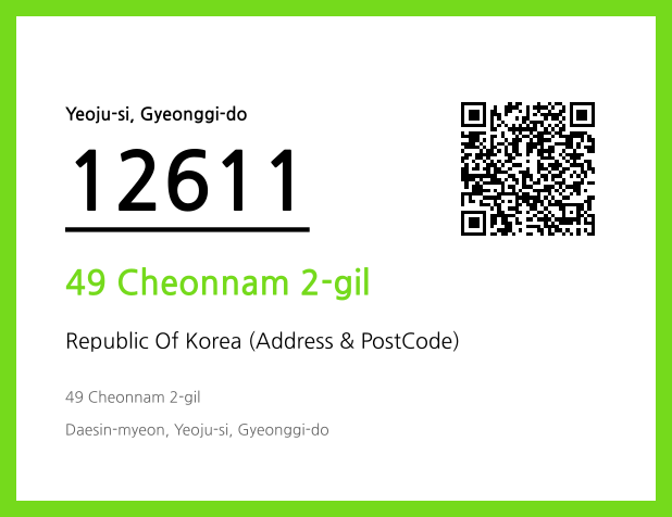 CC BY 4.0 Address and Postal Code QR Code Image (CC BY 4.0)