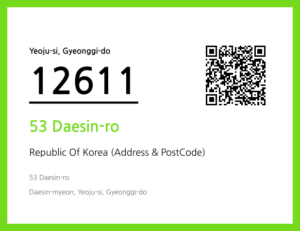 Address and Postal Code QR Code Image (CC BY 4.0)