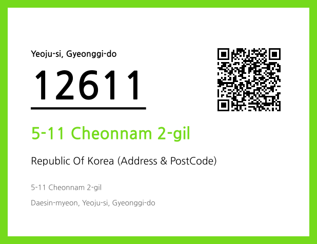 Address and Postal Code QR Code Image (CC BY 4.0)