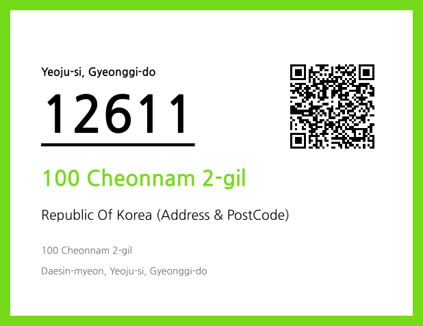 CC BY 4.0 Address and Postal Code QR Code Image (CC BY 4.0)